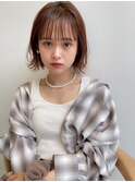 20代30代40代50代小顔ミディアム外ハネボブアッシュ