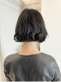 キュートなふわくしゅパーマのAラインボブ♪