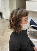 《tomi》ハイライト×クリームパーマ
