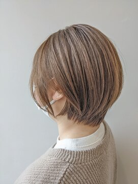 レシェル 松阪(RECIEL) 【RECIEL松阪】丸みショート×やわらかベージュ