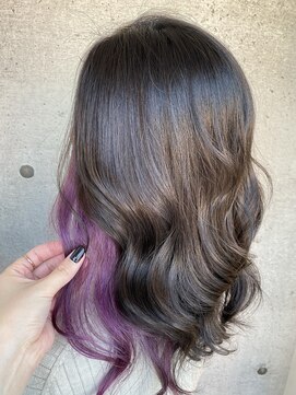 エンリー(ENlee) 【川瀬莉穂】パープル×イヤリングカラー