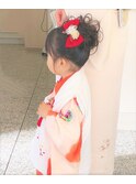七五三ヘアセット4