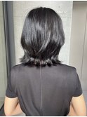 外ハネウルフレイヤー/前髪あり/表参道/30代40代50代