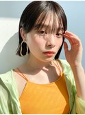 20代30代40代大人くびれミディアム×前髪ありg