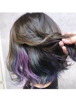 キャラ シャローネ 池袋(Chara Chalone)&nbsp;インナーオーロラカラー/ボブ【池袋池袋/池袋駅近/岸】