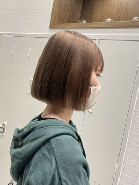 トッカ 仙台東口店(tocca) ボブ×ミルクティーベージュ