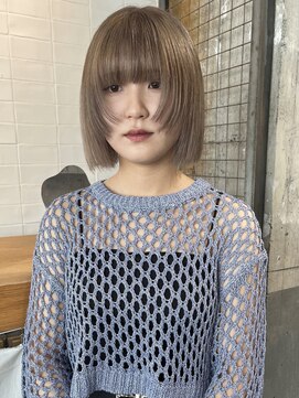 キーン 立川店(keen) 【keen×刈谷】まろやかベージュ×顔まわりレイヤーカット