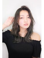 ヘアーゼロ 南新町(HAIR ZERO) 大人抜け感波巻きセミディー