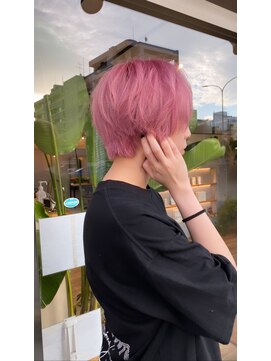 ベーシス(Basis) 【Basis福田】ペールピンク×マッシュショート