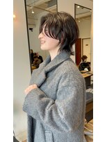 ホヌン 茅ヶ崎(Honnun) 大人のハンサムウルフショートヘア/茅ヶ崎