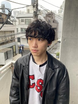 アルカナ 明治神宮前原宿(ARCANA) ウルフアッシュブラックカルマパーマベリーショート