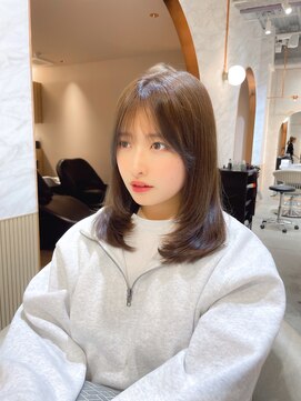 ロンド エスポワール 錦糸町(Lond espoir) レッドブラウンハッシュカット似合わせカット【韓国ヘア鈴木颯】