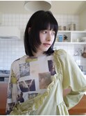 ボブ/ミニボブ/顔周りレイヤーカット/ショートボブ/外はねボブ