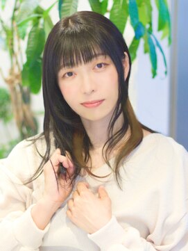 キュウ センゾクイケ(CUE SENZOKU-IKE) 30代/40代/大人のコントラスト・インナーカラー