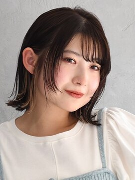 アース クロスガーデン川崎店(HAIR&MAKE EARTH) 愛され外ハネミディアム×インナーエクステ