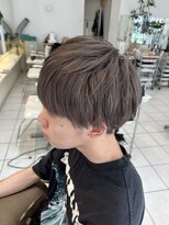 ヘアラウンジガガ(Hair Lounge GAGA) マッシュショート×ダブルカラーグレイアッシュ