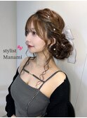 ヘアセット/ヘアアレンジ/シニヨン/千葉/MANAMI