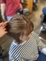 美容室ポール 西葛西店(PAUL) 脱白髪 ハイライト ベージュカラー ナチュラルハイライト