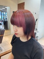 ヘア ルミナス バイ フォルテ(HAIR LUMINAS by FORTE)&nbsp;デザインカラー/カシスピンク/透明感/藤枝/髪質改善