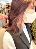 流行りのインナーカラーにピンクで可愛く愛されスタイル♪