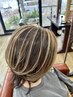 白髪ぼかし染めハイライト4枚カット付き