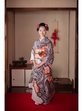 ヘアーアンドフェイス あかしや美容室(HAIR&FACE) 着付け+セットスタイル