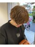 【うるツヤパーマ♪】カット+水パーマ+N.カラー ￥15400