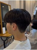 メンズ センターパート 韓国 毛流れ ニュアンスパーマ