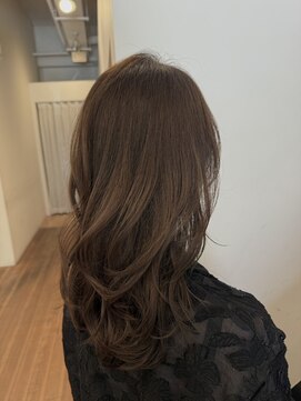 パプス ド コワフュール 宝塚南口(Pap's de coiffeur) マロンベージュ/顔周りレイヤー/20代30代40代50代