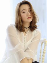シロフイケブクロ(shirof ikebukuro) ワンカールセミディ/ミルクティーベージュ/20代30代40代