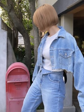 アンプラグド(unplugged) ボブヘア透明感カラー