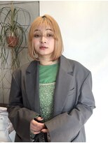 リンネ(Lin'ne)&nbsp;ハイトーンベージュ×内巻きボブ