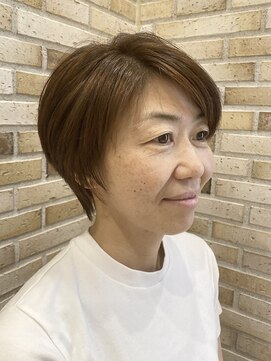 ピークアブー アヴェダ アトレ恵比寿(PEEK-A-BOO AVEDA) ショートボブベージュブラウン