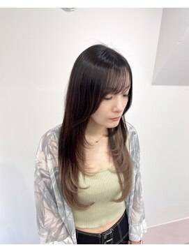 ガルボヘアー 心斎橋店(garbohair) 心斎橋プルエクステプルシールレイヤーカットブラウン