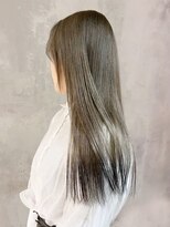 アイティーバイアルバム 下北沢店(IT by ALBUM)&nbsp;デザインカラーロングホワイトベージュグレージュ_ba509313