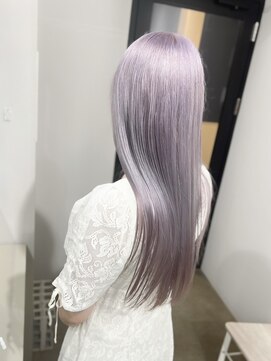 リグ 横浜(Lig.) ペールラベンダーパープルカラーブリーチダブルカラー/横浜駅