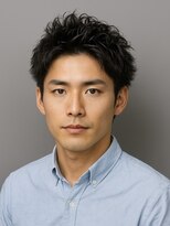 ハレ ヘアサロン(Hale hair salon)&nbsp;Hale刈り上げセンターパートフェザーパーマニュアンスパーマ原宿