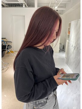 フェイスフレーミングピンクブラウン