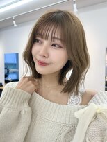 サンドイエナ 横浜店(sand yena)&nbsp;ボブディオリーブベージュ髪質改善縮毛矯正フェイスレイヤー