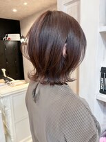 キャアリー(Caary)&nbsp;福山人気20代30代ピンクブラウン外ハネくびれミディ艶髪美髪小顔