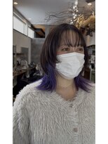 ブランチ(branch) 「周りと差がつく」ミディウルフ×紫ツートン