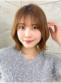 ボブ/ブリーチなし/髪質改善/イノアカラー/韓国ボブ/立川ボブ