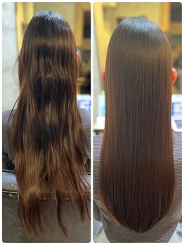 ジュエルボックス 西梅田店(jewelbox)の写真/【西梅田/徒歩1分】質感と柔らかさを大切に*縮毛矯正史上最高！圧倒的ツヤ"酸性ストレート"[髪質改善］