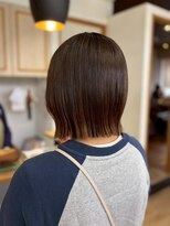 ネオリーブ クーロ(Neolive curro) タッセルボブ×髪質改善カラー 縮毛矯正/酸性ストレート 丸形