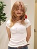 【ケアブリーチ】傷みにくいブリーチでハイトーン＋カット＋艶髪TR ￥22,500