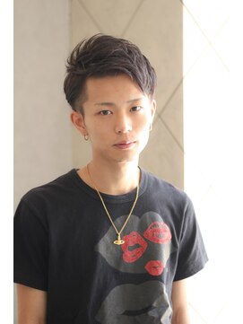 クシュ 所沢西口エミテラス前店(kusyu...) シースルーマッシュテーパーフェードオールバックバロックパーマ