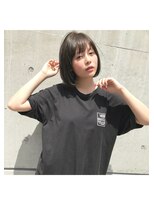 アンアミ オモテサンドウ(Un ami omotesando) 【Un ami】《増永剛大》スタイリング簡単/可愛いグレージュボブ