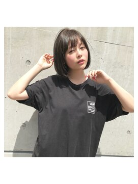 アンアミ オモテサンドウ(Un ami omotesando) 【Un ami】《増永剛大》スタイリング簡単/可愛いグレージュボブ