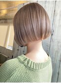 ピンクブロンドダブルブリーチショートボブ