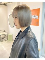 ルーム(Loom.)&nbsp;ハイトーン ケアブリーチ ベージュ グレージュ ボブ ミニボブ